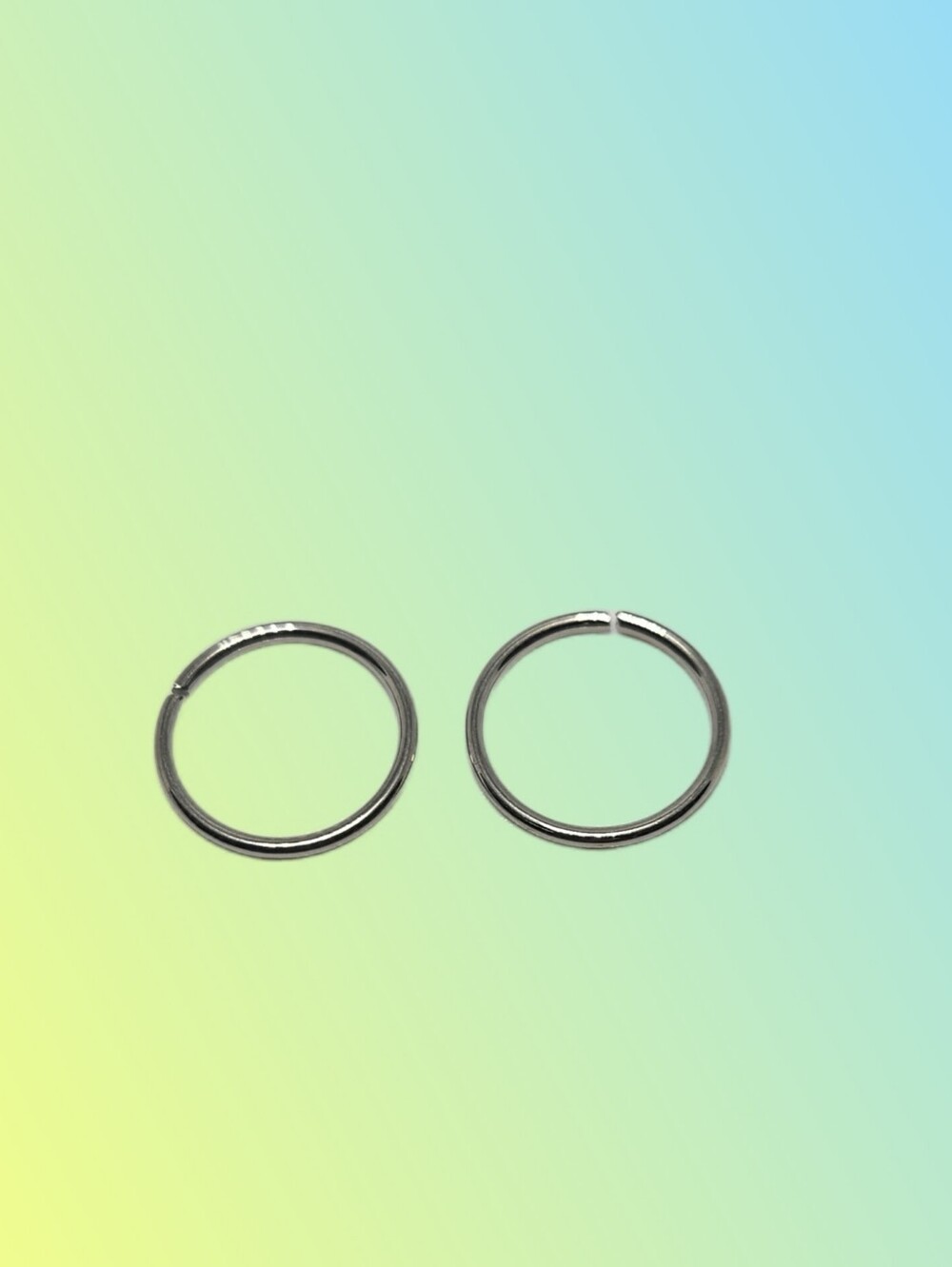 Nose Ring Hoop Septum 16GA - 1.2mm Annealed Surgical Steel Length 1/2" - 12mm